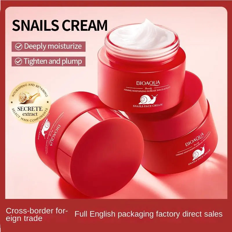 BIOAQUA Snail Face Cream – Firming, Moisturizing & Skin Elasticity Booster