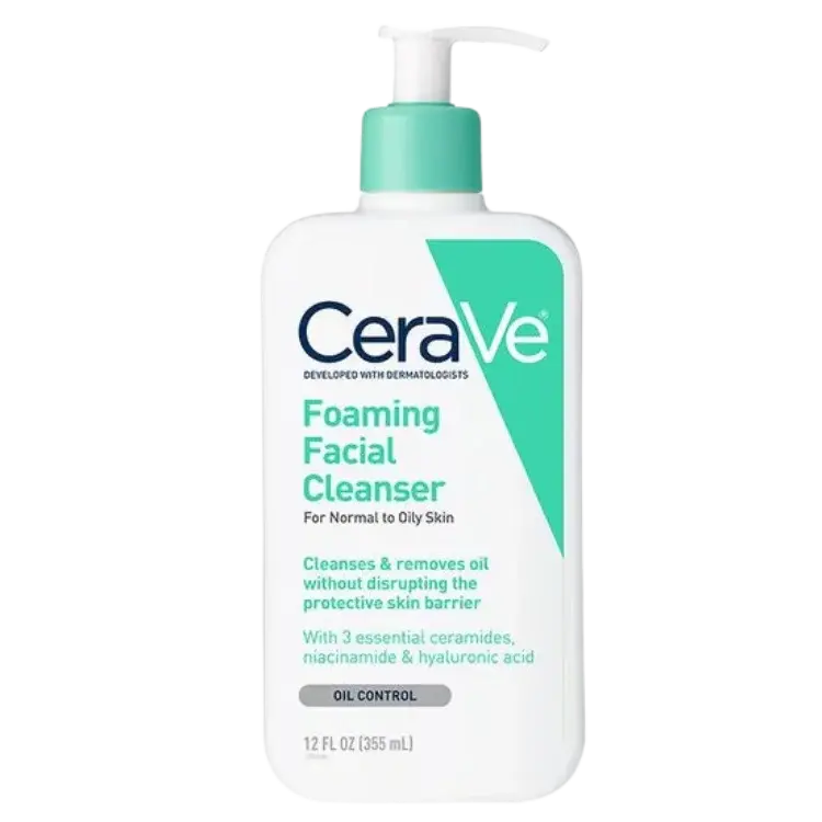 CeraVe Foaming Facial Cleanser | Oily to Normal Skin | Oil-Free Face Wash Pakistan
