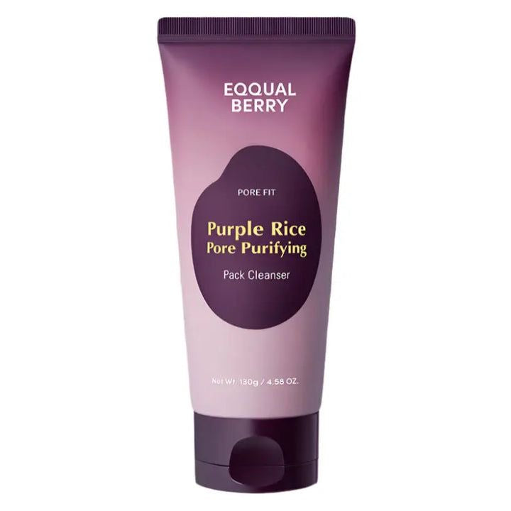 EQQUAL Berry Purple Rice Pore Purifying Pack Cleanser β Deep Cleansing & Pore Refining Face Wash