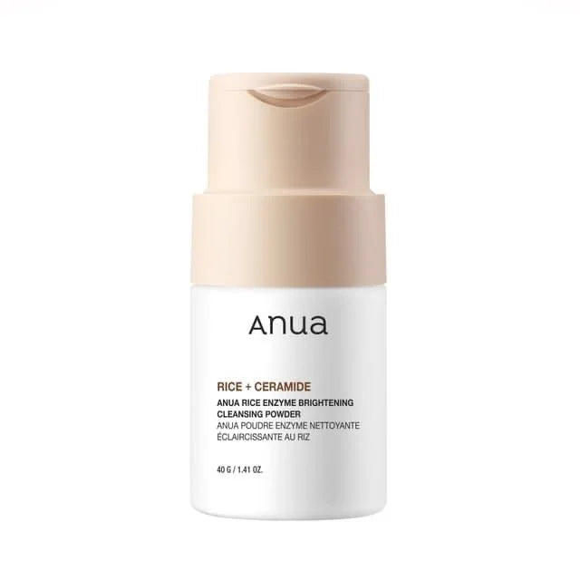 Anua Rice + Ceramide Brightening Cleansing Powder 40g | Gentle Enzyme Powder Cleanser for Bright, Smooth & Radiant Skin