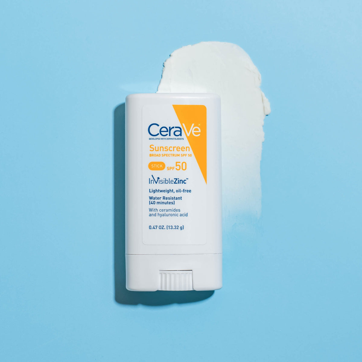 CeraVe Sunscreen Broad Spectrum SPF 50 Stick | InvisibleZinc | 13.32g