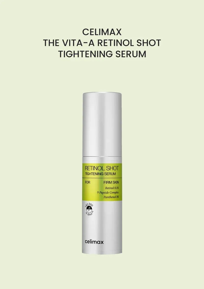 Celimax The Vita-A Retinol Shot Tightening Serum 30ml | Retinol 0.1% + 9 Peptide Complex