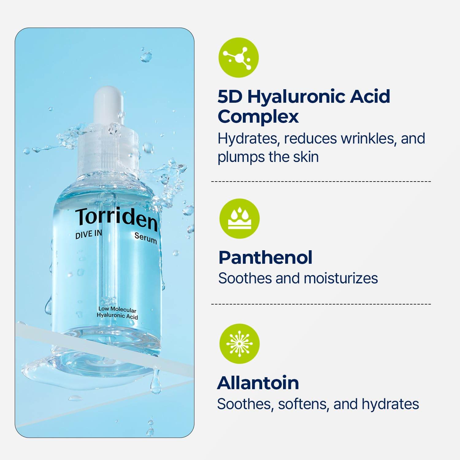 Torriden Dive In Serum | Deep Hydration to Get Glow Skin | Korean Facial Serum ( The Savings Spot Sale ) - The Body Essential