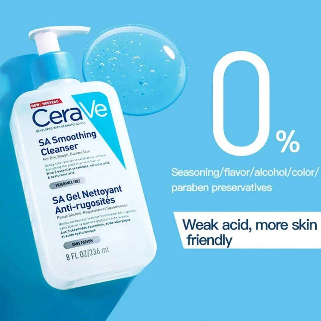 CeraVe SA Smoothing Cleanser for Dry, Rough & Bumpy Skin - The Body Essential