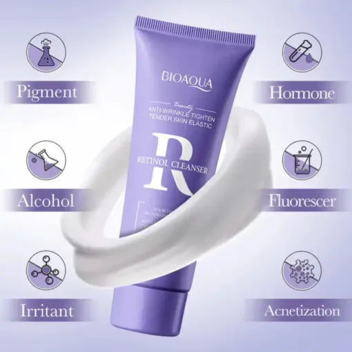 BIOAOUA Deep Cleaning for Retinol Face Wash Whitening Anti-Aging Facial Wash