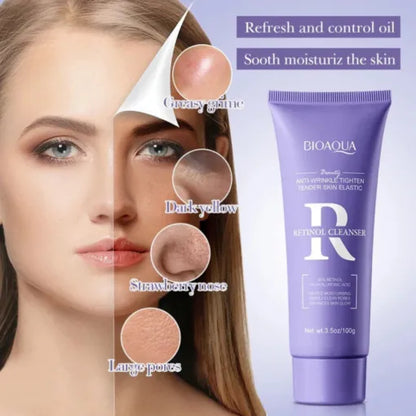 BIOAOUA Deep Cleaning for Retinol Face Wash Whitening Anti-Aging Facial Wash