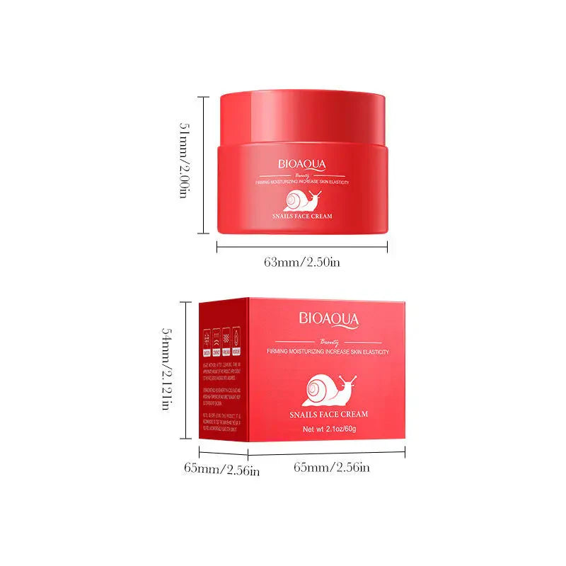 BIOAQUA Snail Face Cream – Firming, Moisturizing & Skin Elasticity Booster