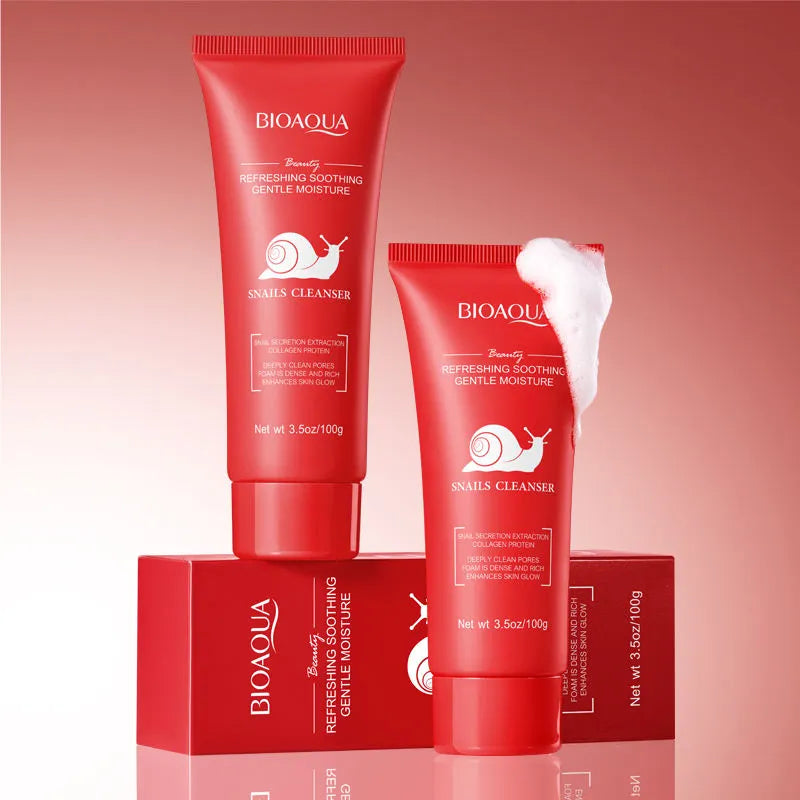 BIOAQUA Snail Cleanser – Refreshing, Soothing & Gentle Moisture Facial Wash