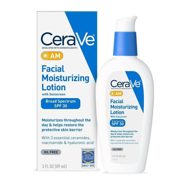 CeraVe Facial Moisturizing Lotion AM | SPF 30 | Daily Moisturizer for All Skin Types