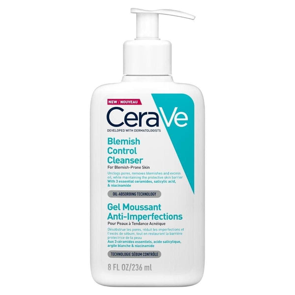 CeraVe Blemish Control Cleanser | Salicylic Acid Face Wash for Acne-Prone Skin