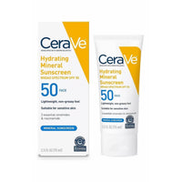 CeraVe Hydrating Mineral SPF 50 Sunscreen for Face - Sensitive Skin