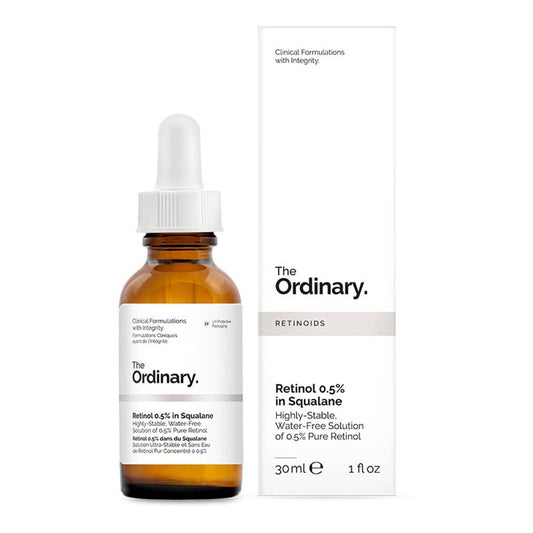 The Ordinary Retinol 0.5% in Squalane anti-aging serum bottle, 30ml