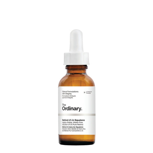 The Ordinary Retinol 1% in Squalane advanced anti-aging serum bottle, 30ml
