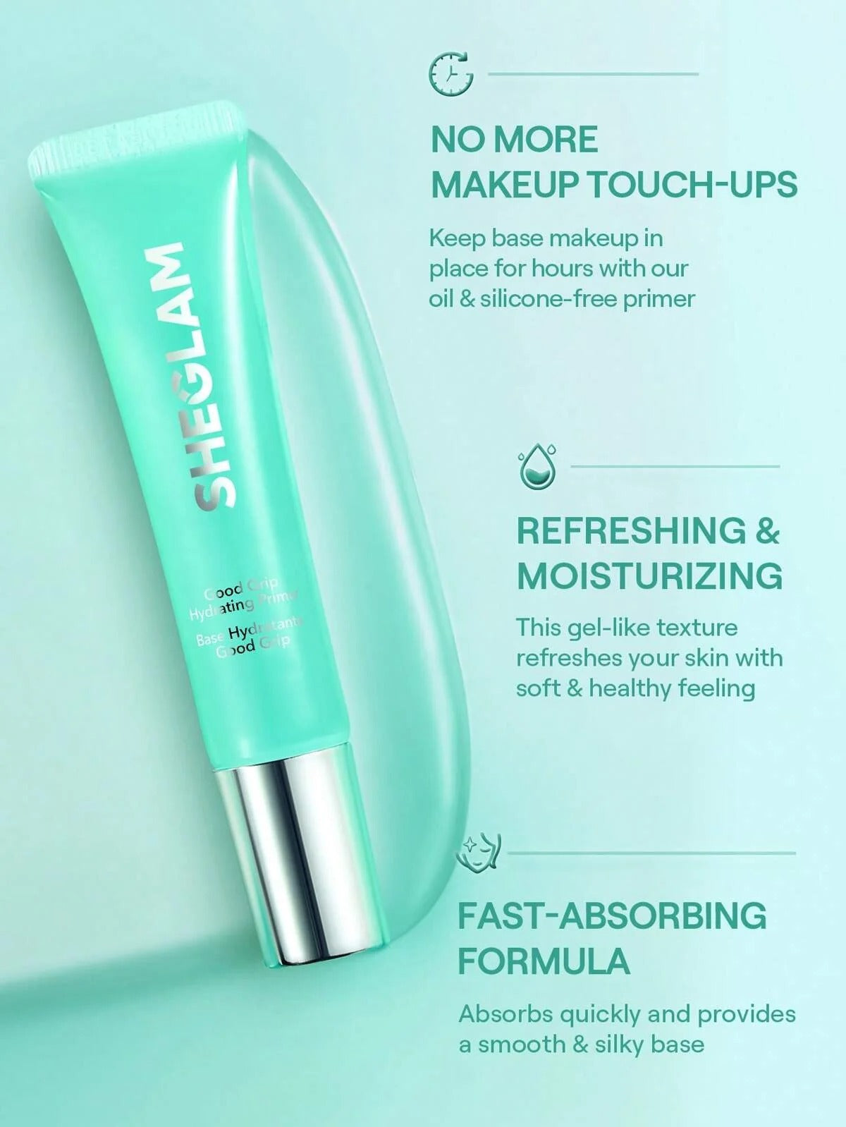 SHEGLAM Good Grip Hydrating Primer Travel Size 15ml | Green