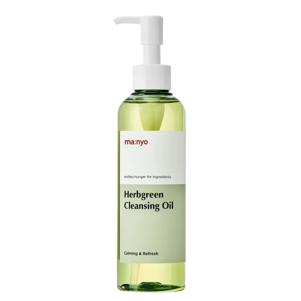 ma:nyo Herbgreen Cleansing Oil Calming & Refresh pump bottle