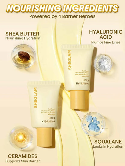 SHEGLAM Melt Touch Ultra-Hydrating Primer | Dewy Skin Base