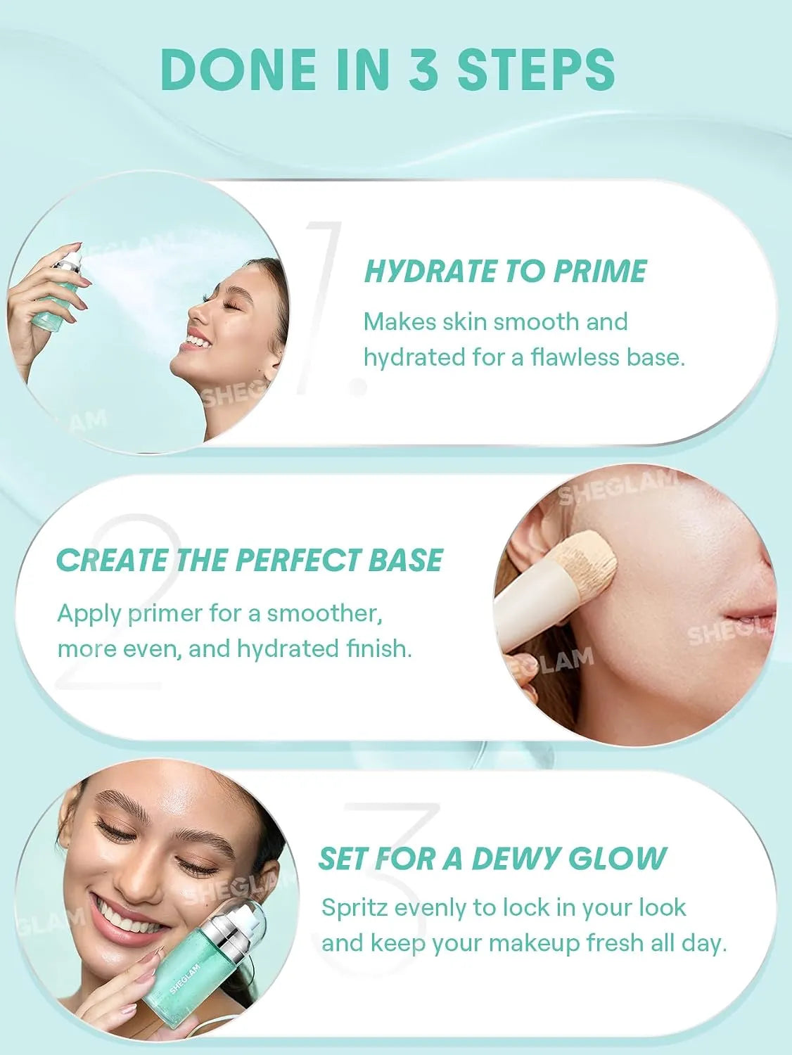 SHEGLAM Good Grip Hydrating Primer & Setting Spray | Long-Lasting Makeup