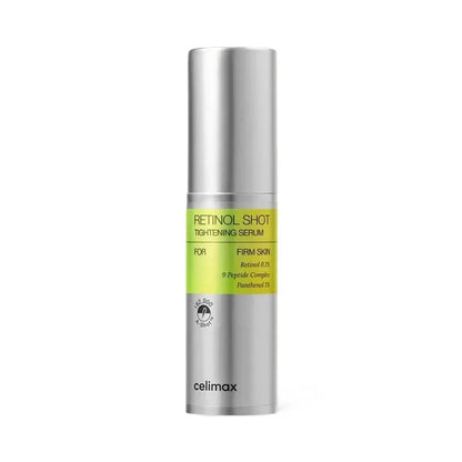 Celimax The Vita-A Retinol Shot Tightening Serum 30ml silver airless pump bottle