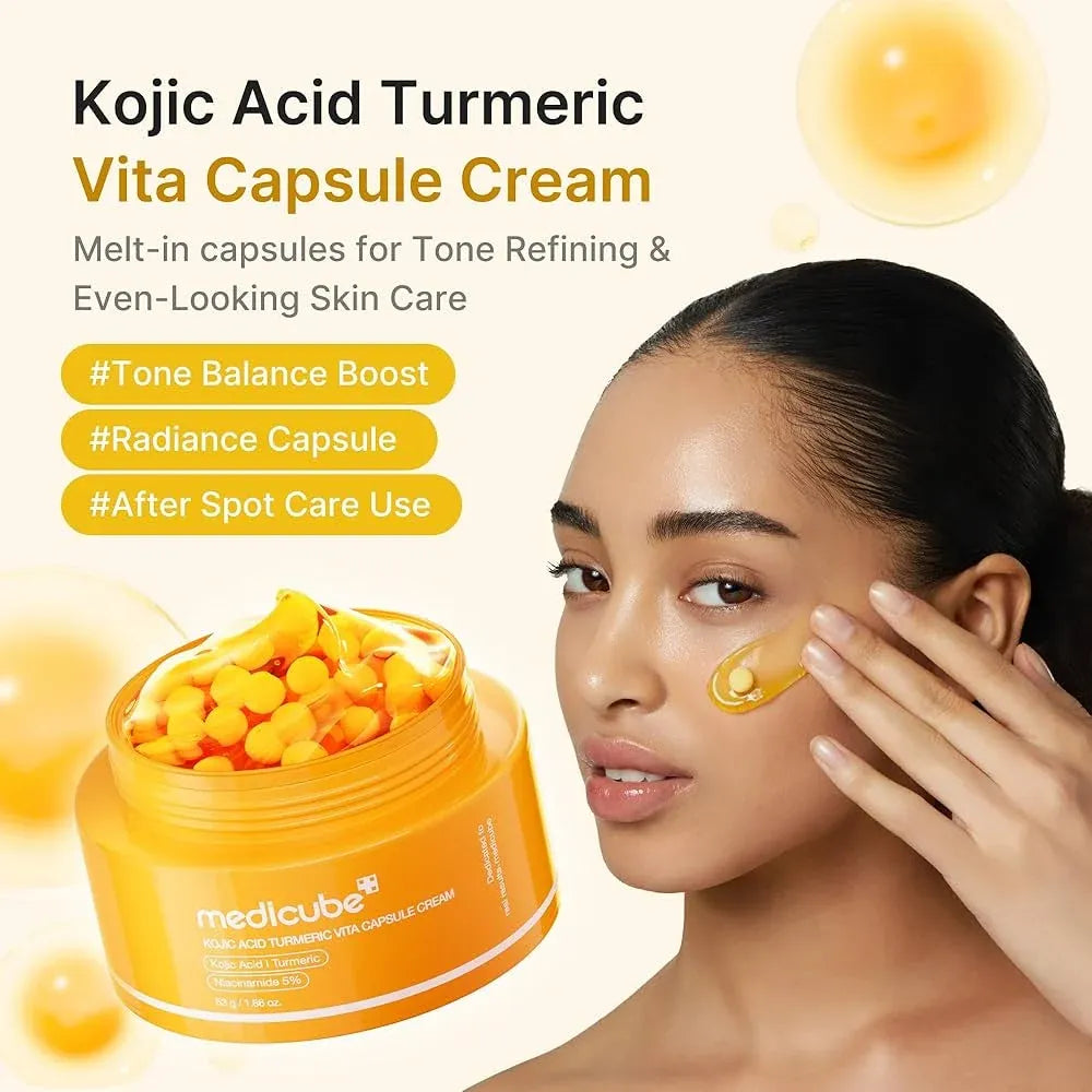 Medicube Kojic Acid Turmeric Vita Capsule Cream 53g | Niacinamide 5%