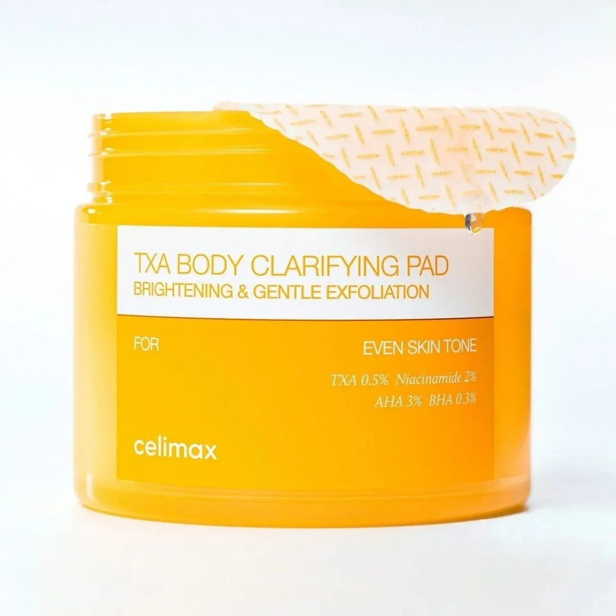 Celimax TXA Body Clarifying Pad tub with pads
