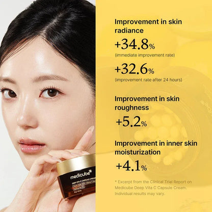 Medicube Deep Vita C Capsule Cream 55g | Vitamin C + Niacinamide 5%