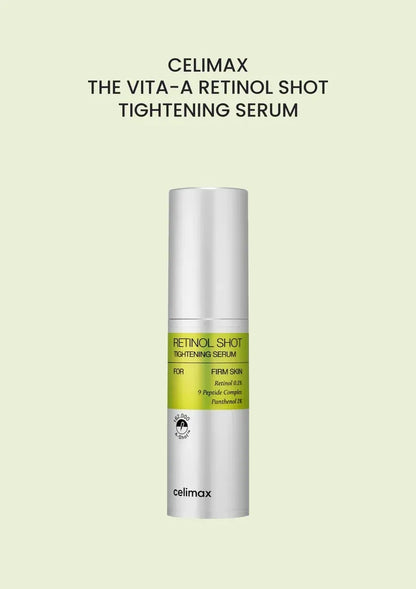 Celimax The Vita-A Retinol Shot Tightening Serum 30ml | Retinol 0.1% + 9 Peptide Complex