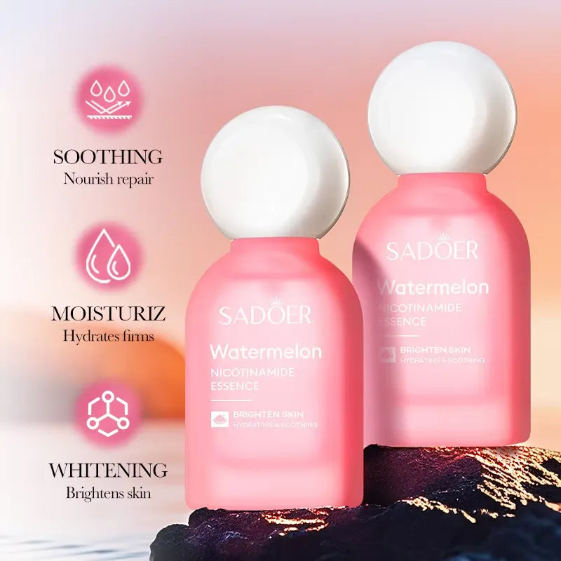 SADOER Watermelon Nicotinamide Essence 50ml | Brighten & Hydrate