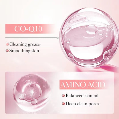SADOER Coenzyme Q10 Double Amino Acid Cleanser Foam 120ml | With Brush