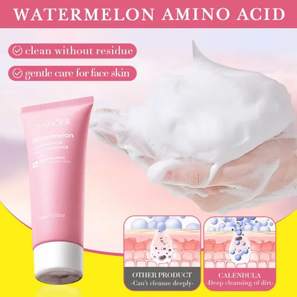 SADOER Watermelon Nicotinamide Facial Cleanser 100g | 40% Watermelon Extract