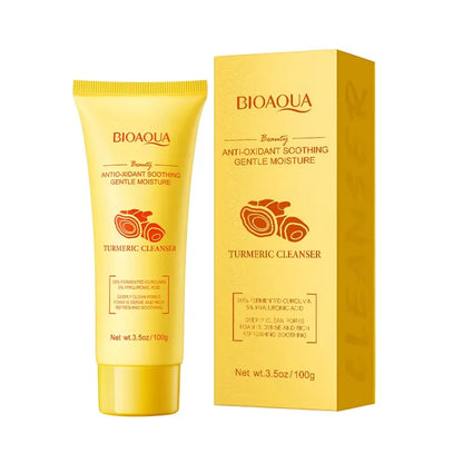 BIOAQUA Turmeric Antioxidant Soothing Gentle Moisture Cleanser 100g