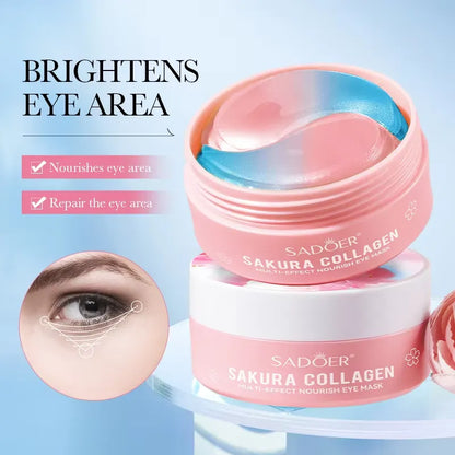 SADOER Collagen Sakura Multi-Effect Nourish Eye Mask | Firm & Brighten