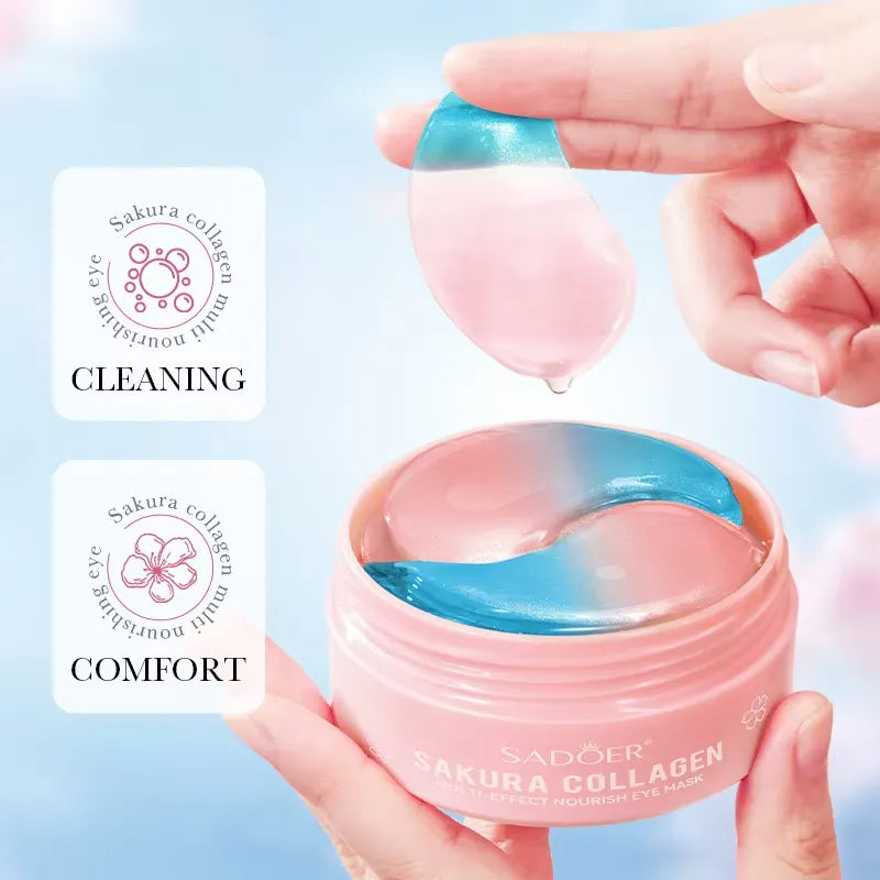 SADOER Collagen Sakura Multi-Effect Nourish Eye Mask | Firm & Brighten