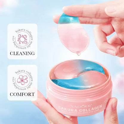 SADOER Collagen Sakura Multi-Effect Nourish Eye Mask | Firm & Brighten