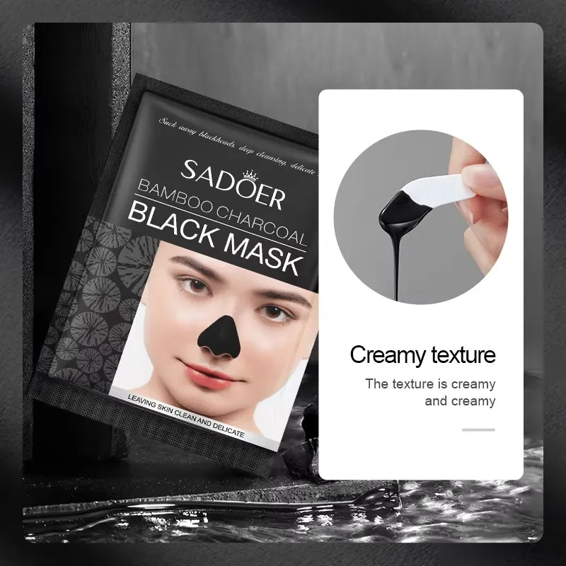 SADOER Bamboo Charcoal Black Mask | Deep Cleansing Blackhead Removal