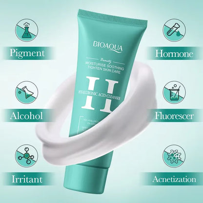 BIOAQUA Hyaluronic Acid Cleanser 100g | 10x HA + 5% Ceramide
