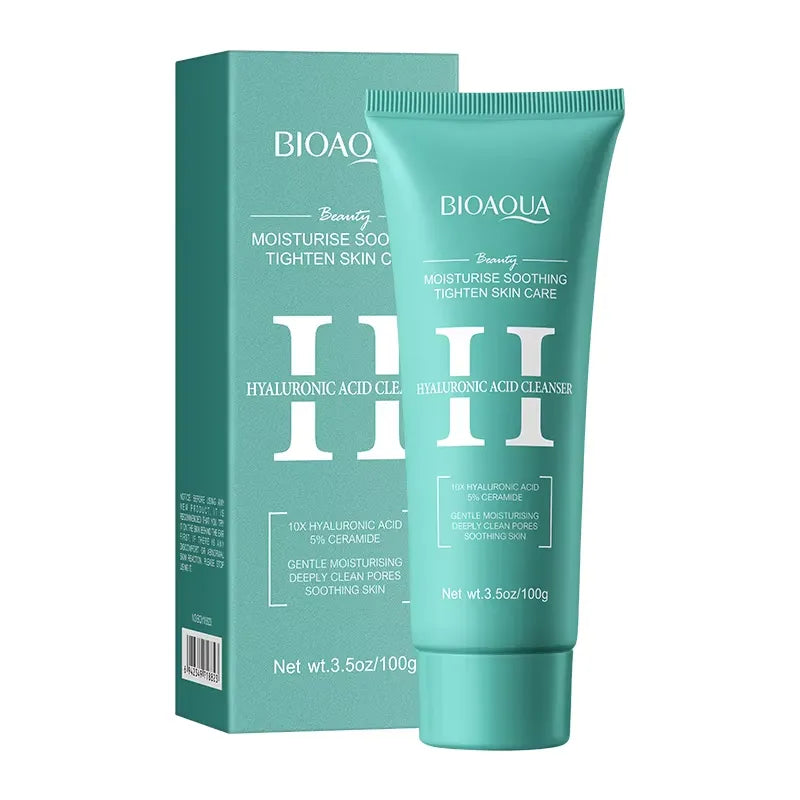 BIOAQUA Hyaluronic Acid Cleanser 100g with 10x HA and 5% Ceramide