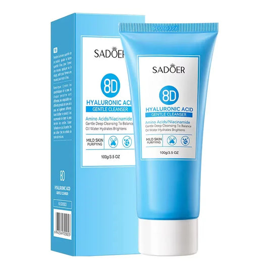 SADOER 8D Hyaluronic Acid Gentle Cleanser 100g blue tube with box