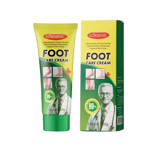KORMESIC Foot Care Cream 100g yellow green tube with box