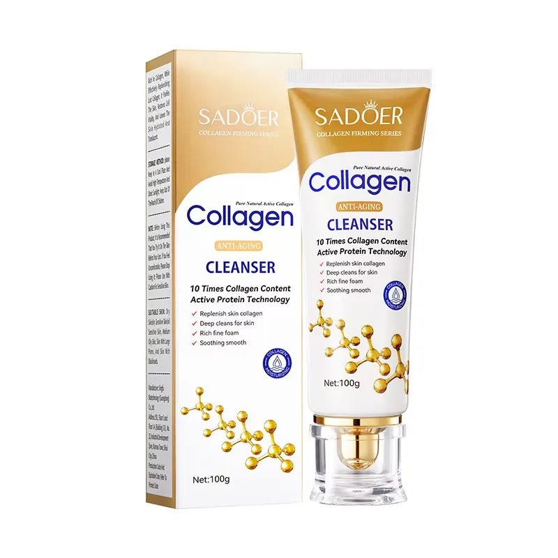 SADOER Collagen Anti-Aging Firming Cleanser 100g with box